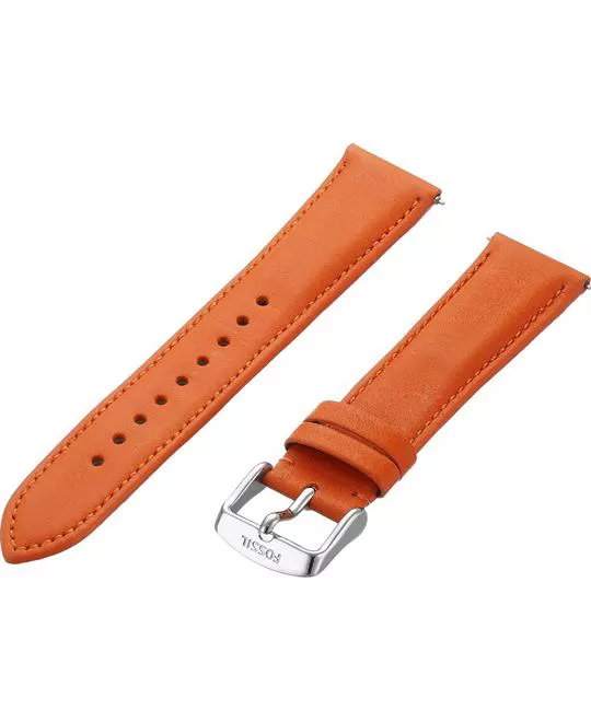 Fossil Leather Calfskin Red Watch Strap 20mm 