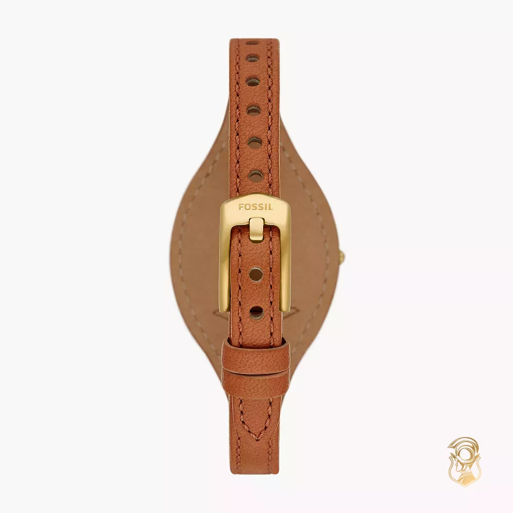 Fossil Medium Brown Litehide™ Watch 28mm