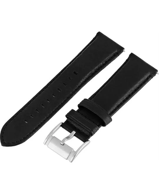 Fossil Men's Leather Watch Strap - Black 24mm