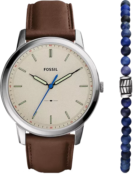MSP: 103104 Fossil Minimalist FS5966SET Three-Hand Watch 44mm 4,510,000