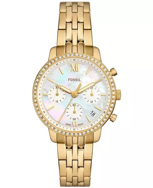 Fossil Neutra Chronograph Gold-Tone Stainless Steel Watch 36mm