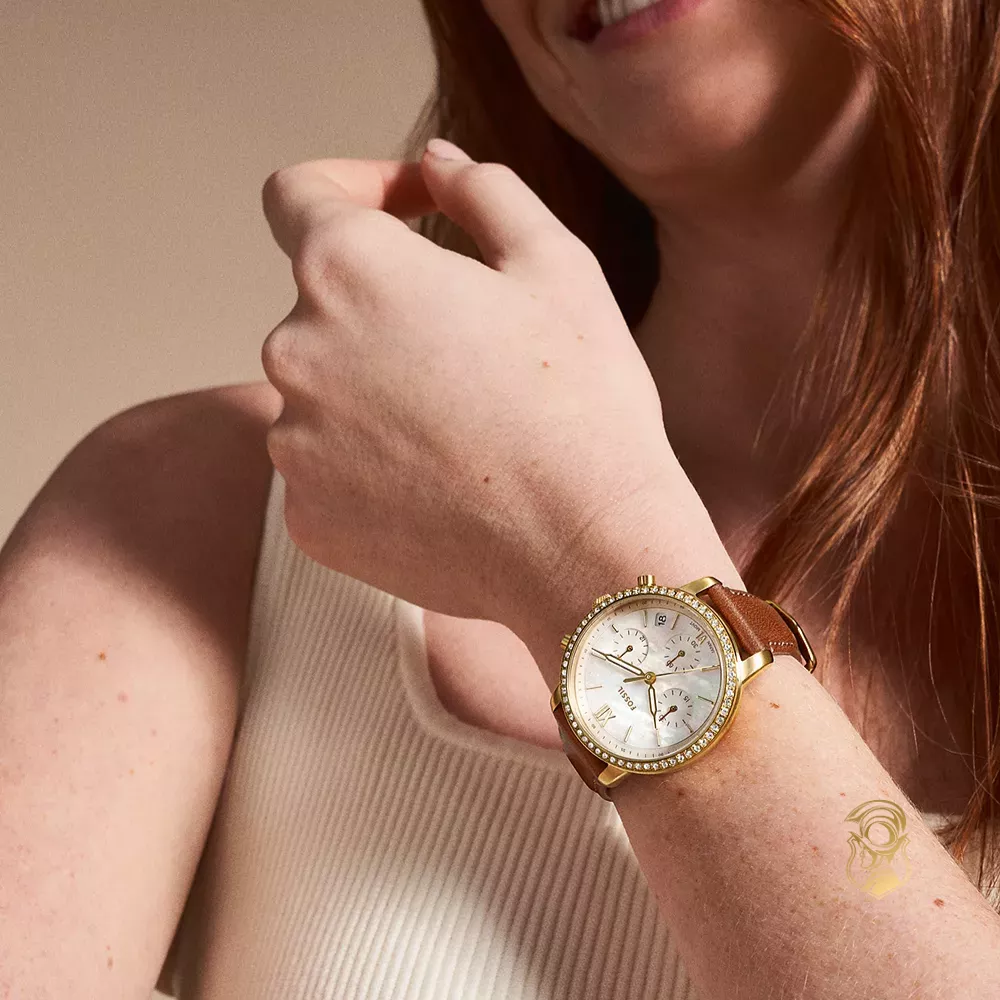 Fossil Neutra Chronograph Medium Brown Leather Watch 36mm