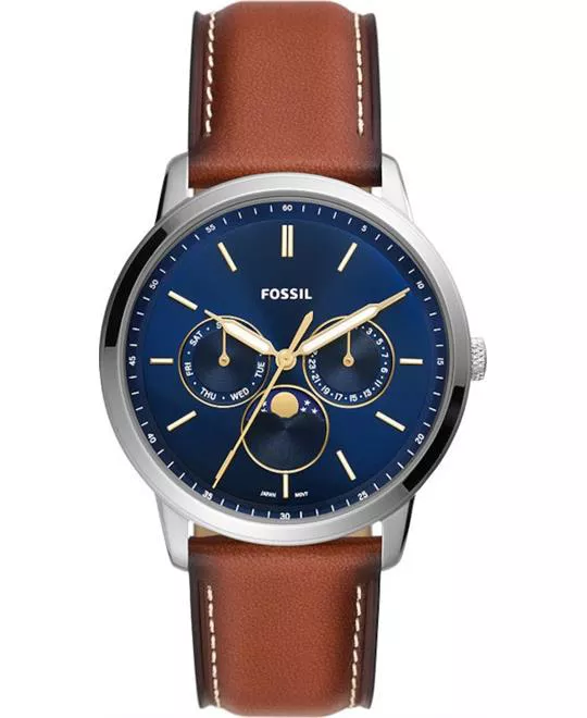 Fossil Neutra Moonphase Brown Eco Watch 42MM