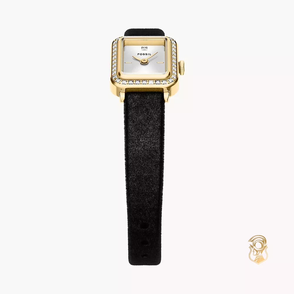 Fossil Raquel Mini Two-Hand Black Velvet Watch 18mm
