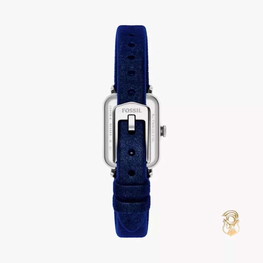 Fossil Raquel Mini Two-Hand Blue Velvet Watch 18mm