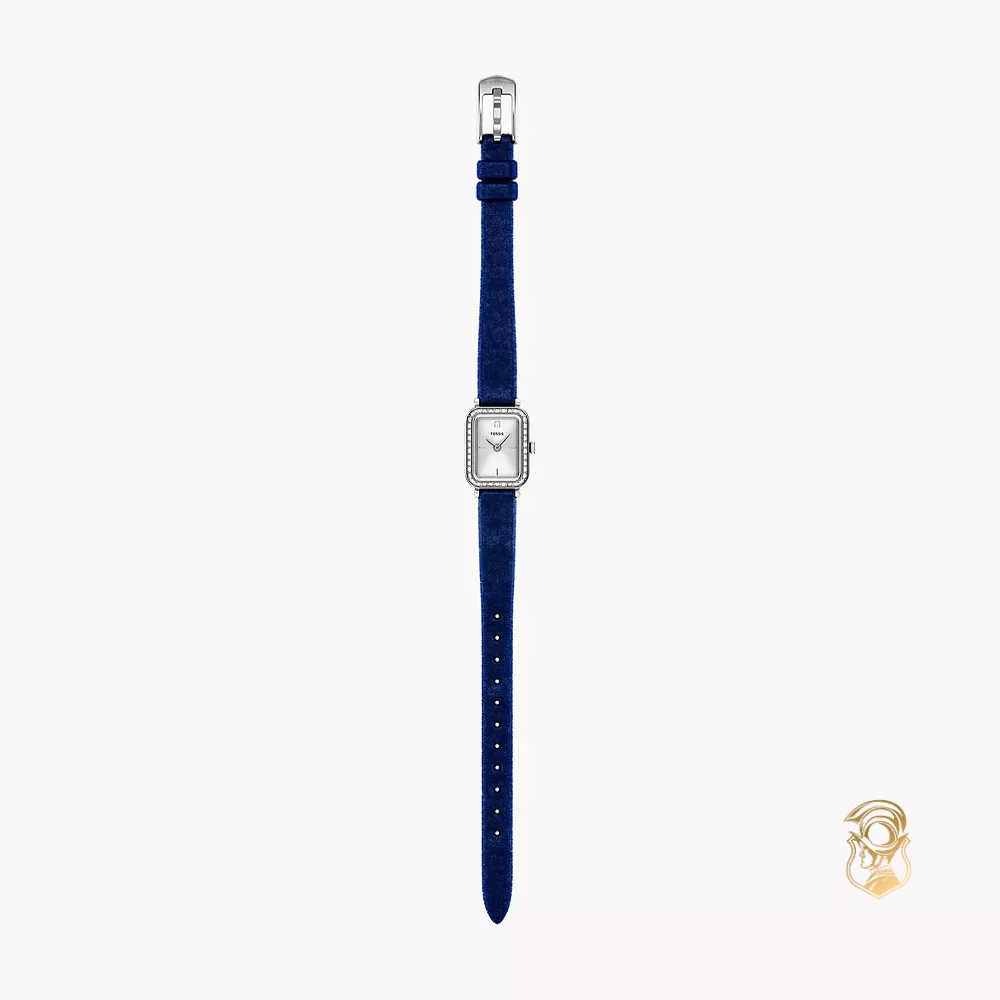 Fossil Raquel Mini Two-Hand Blue Velvet Watch 18mm