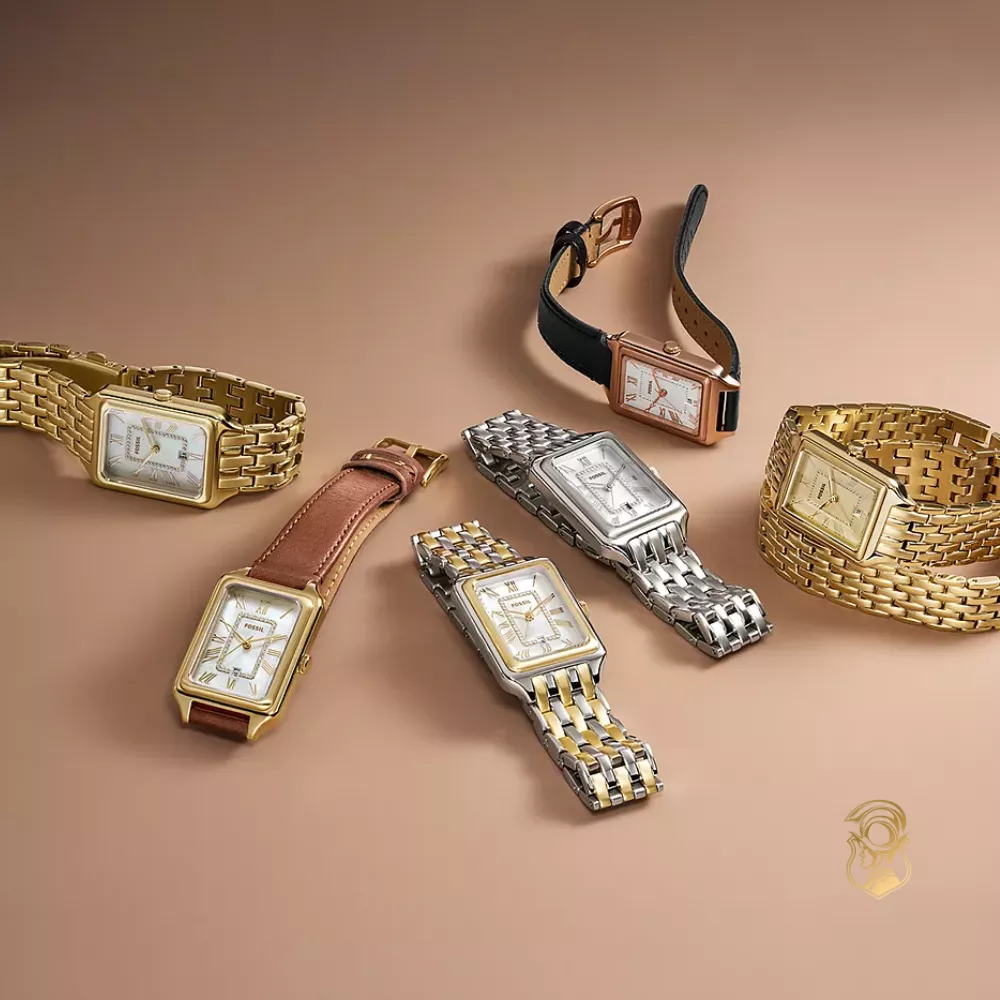 Fossil Raquel Three-Hand Date Black LiteHide™ Leather Watch 23mm