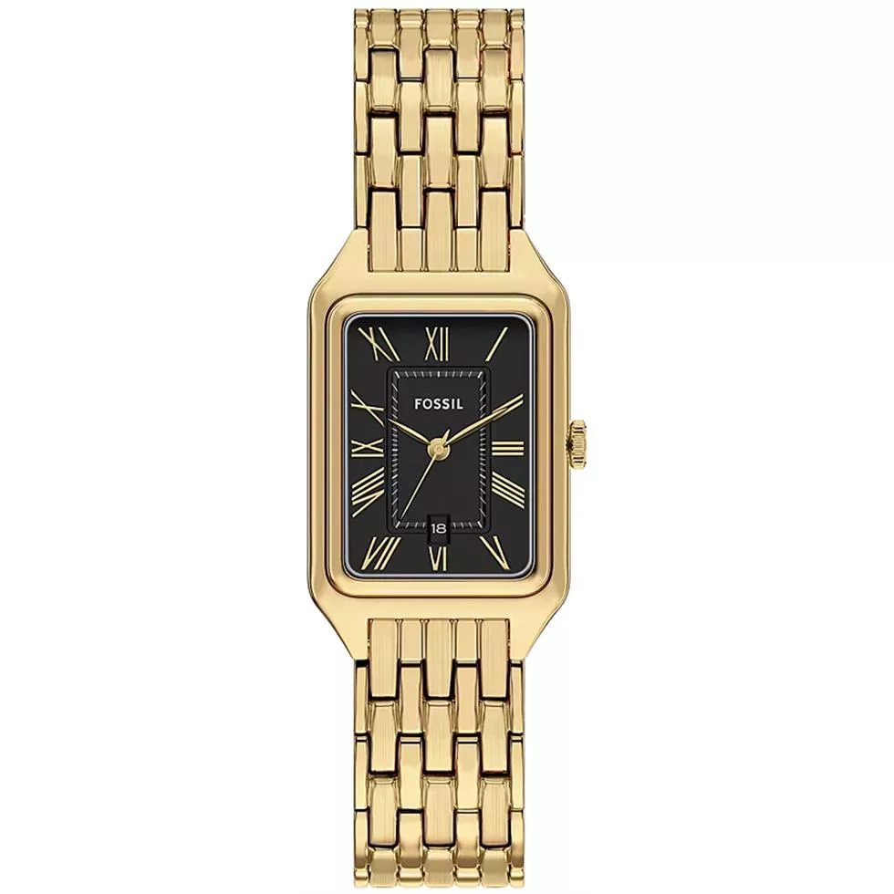 Fossil Raquel Three-Hand Date Gold-Tone Stainless Steel Watch 23mm