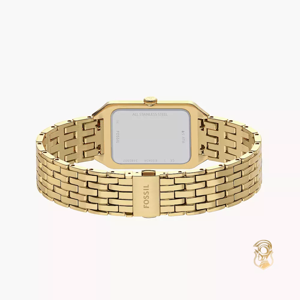 Fossil Raquel Three-Hand Date Gold-Tone Stainless Steel Watch 23mm