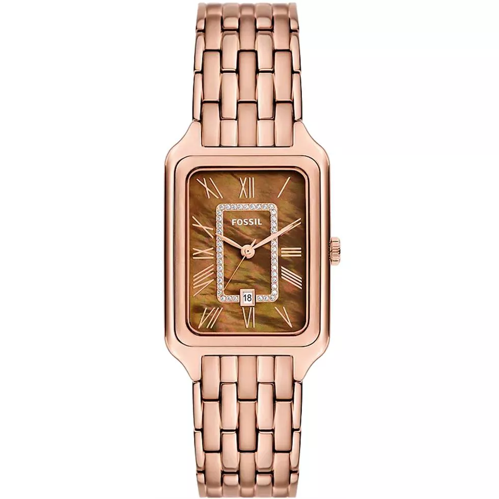 Fossil Raquel Three-Hand Date Rose Gold-Tone Watch 26mm