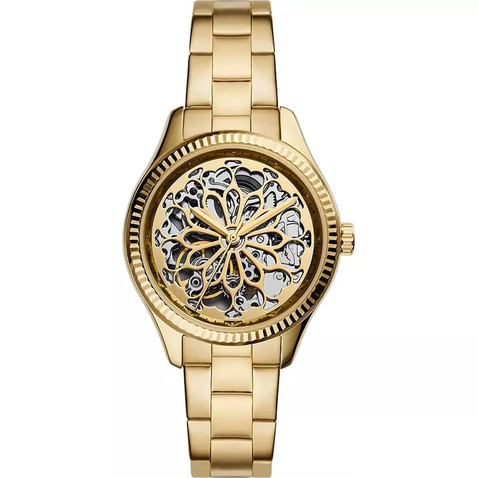 Fossil Rye Automatic Gold-Tone Watch 36mm