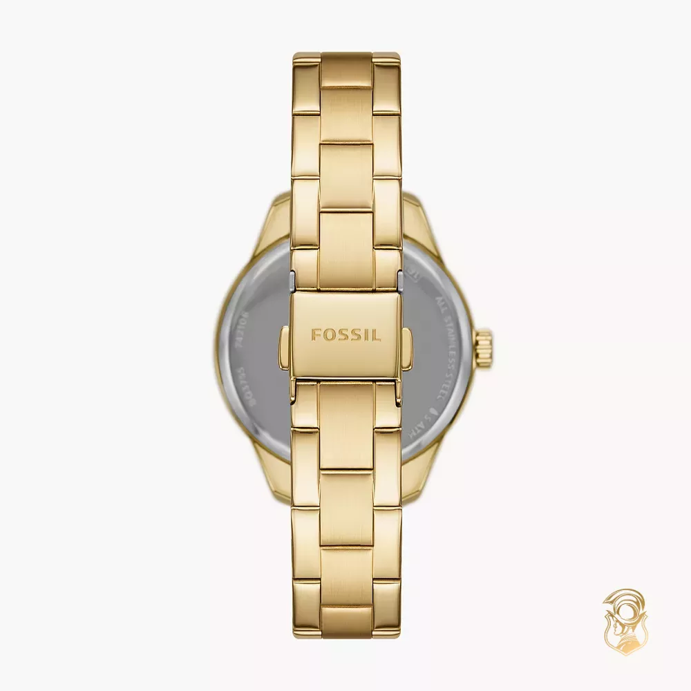 Fossil Rye Automatic Gold-Tone Watch 36mm