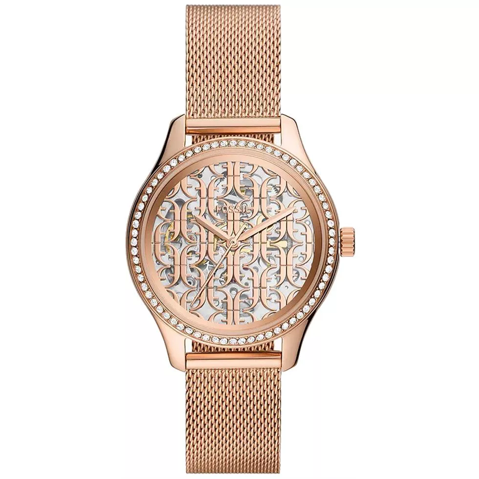 Fossil Rye Automatic Rose Gold-Tone Watch 36mm