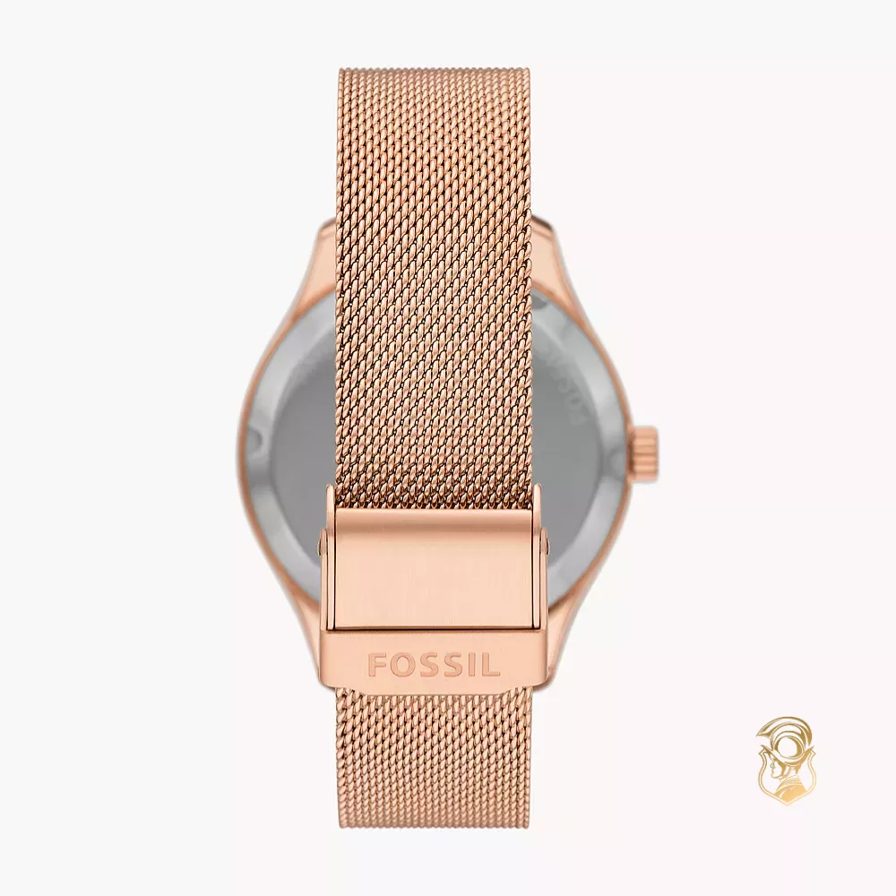 Fossil Rye Automatic Rose Gold-Tone Watch 36mm