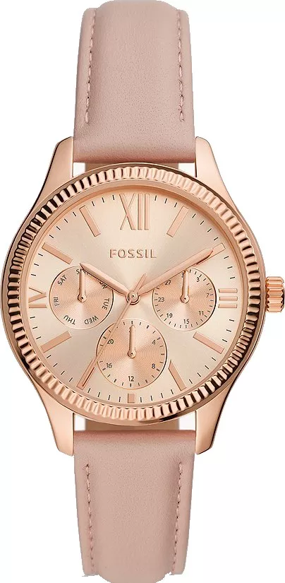 MSP: 102312 Fossil Rye Multifunction Nude Leather Watch 36MM 4,820,000
