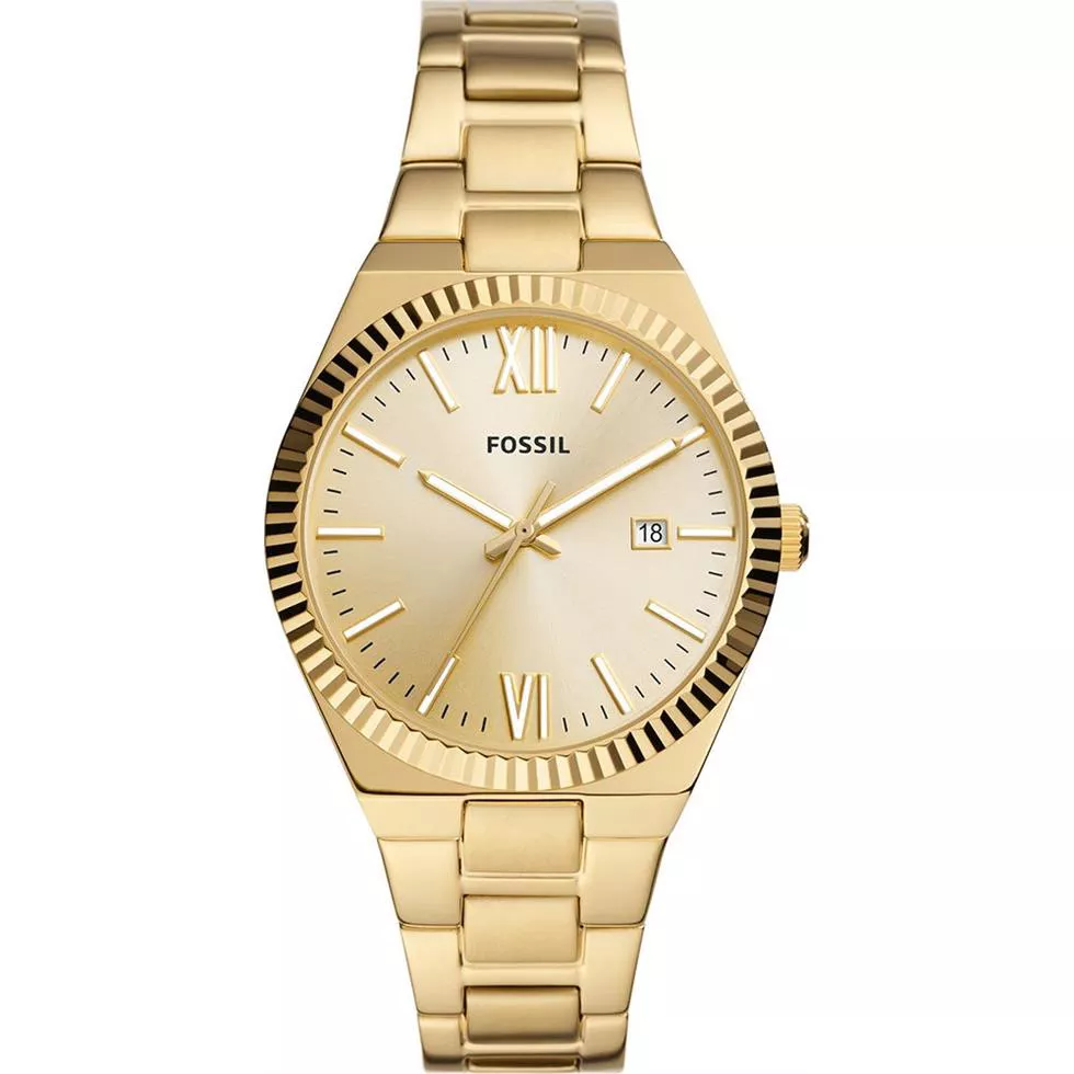 Fossil Scarlette Gold Tone Watch 38mm