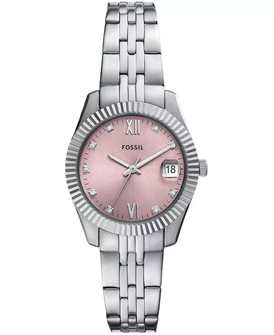 Fossil Scarlette Three-Hand Date Stainless Steel Watch 33mm