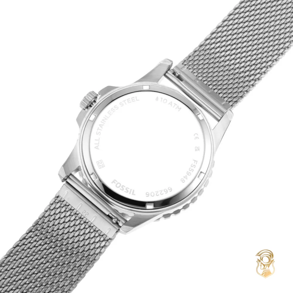 Fossil Stainless Steel Mesh Watch 42mm