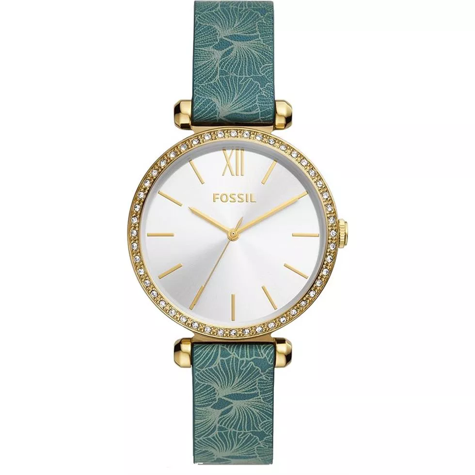 Fossil Tillie Green Leather Watch 36mm