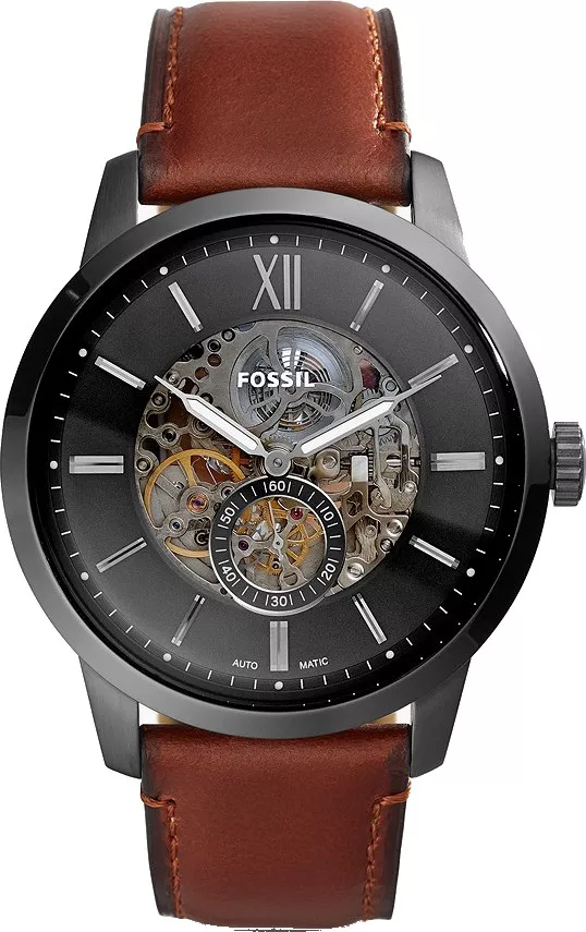 MSP: 98186 Fossil Townsman Automatic Amber Leather Watch 48mm 6,480,000