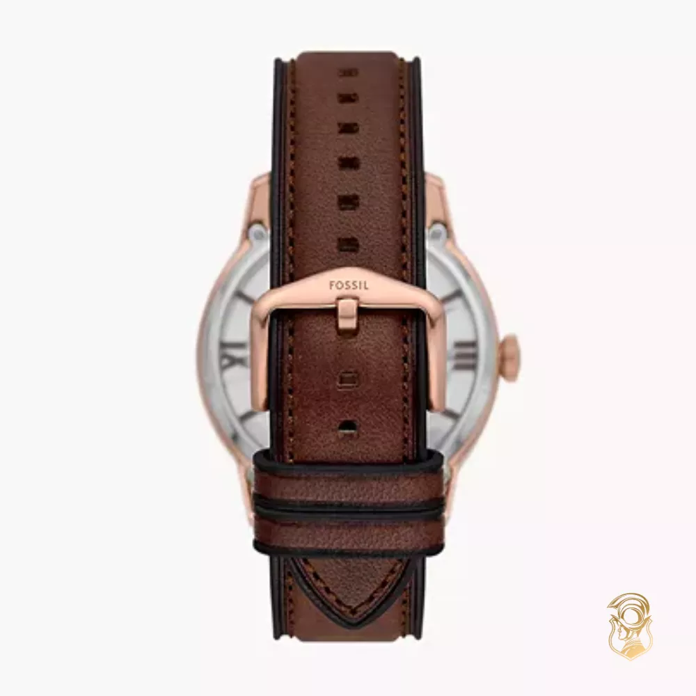 Fossil Townsman Brown Leather Watch 44MM