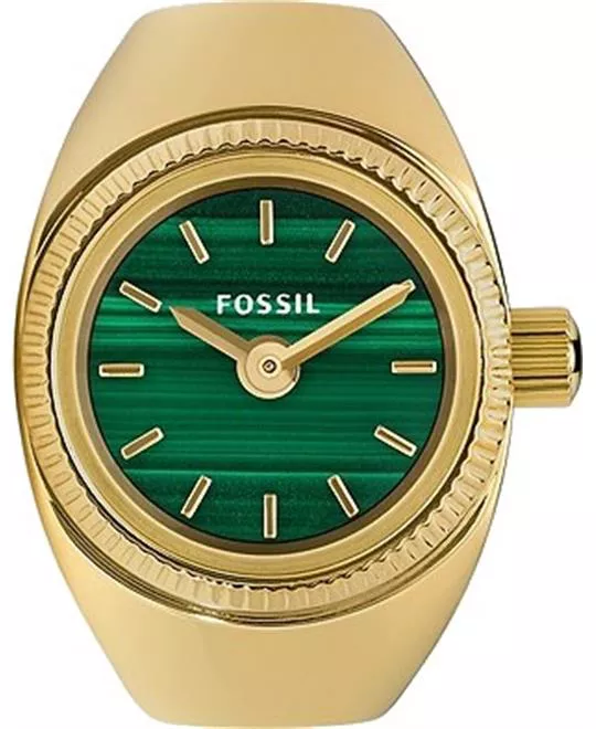 Fossil Watch Ring Gold-Tone 15mm