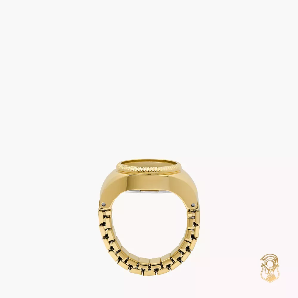 Fossil Watch Ring Gold-Tone 15mm