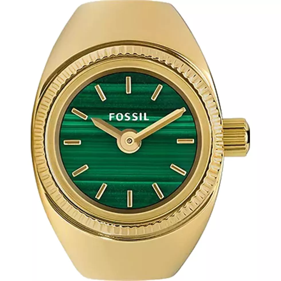 Fossil Watch Ring Gold-Tone 15mm