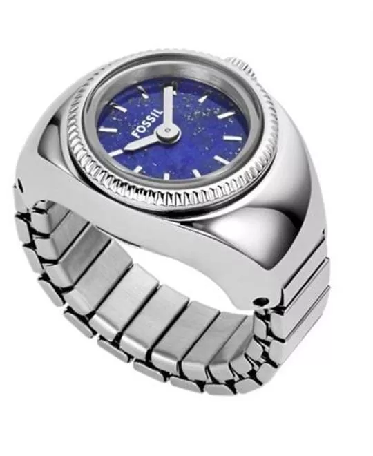 Fossil Watch Ring Two-Hand Stainless Steel 15mm