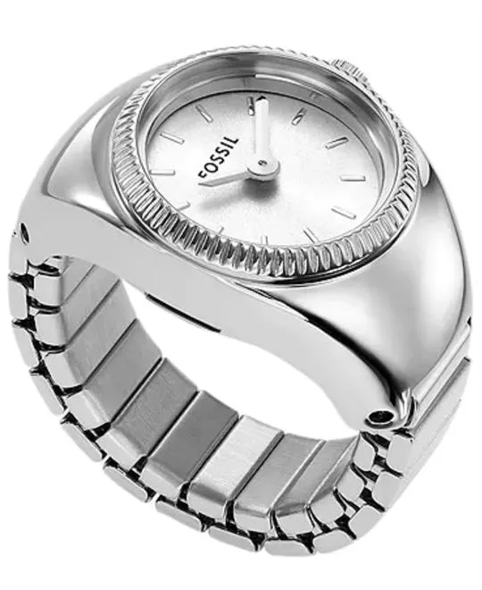 Fossil Watch Ring Two-Hand Stainless Steel 15mm