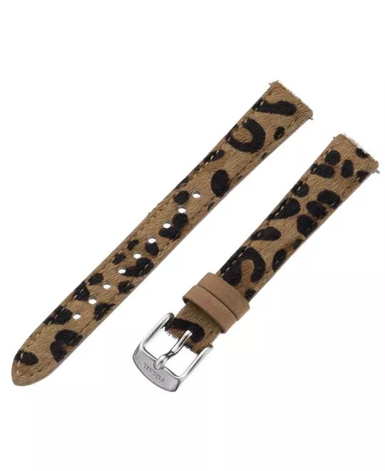 Fossil Women's Leather Watch Strap - Cheetah Print 14mm 