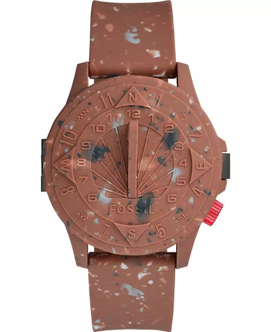 Fossil x STAPLE Automatic Terra Cotta Silicone Limited 44mm