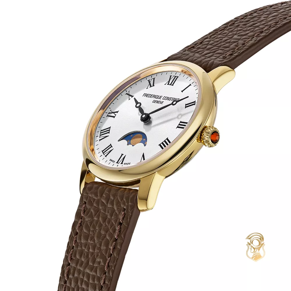 Frederique Constant Classics FC-206RS1S5 Slimline Ladies Moonphase Watch 30mm