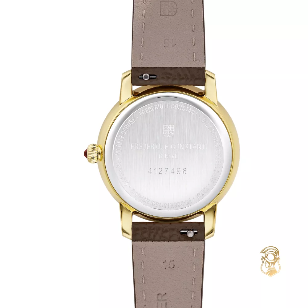 Frederique Constant Classics FC-206RS1S5 Slimline Ladies Moonphase Watch 30mm