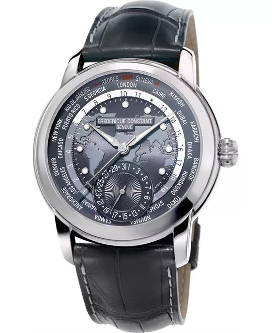 Frederique Constant FC-718DGWM4H6 Worldtimer Watch 42mm