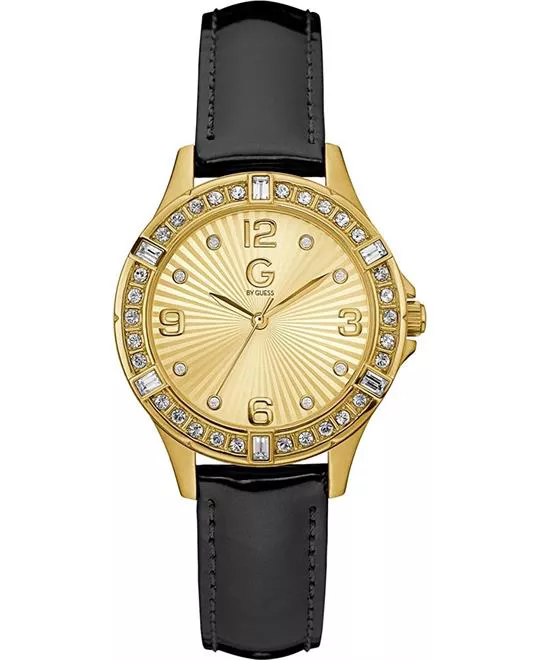 G by GUESS Women's Gold-Tone and Black Watch 36mm