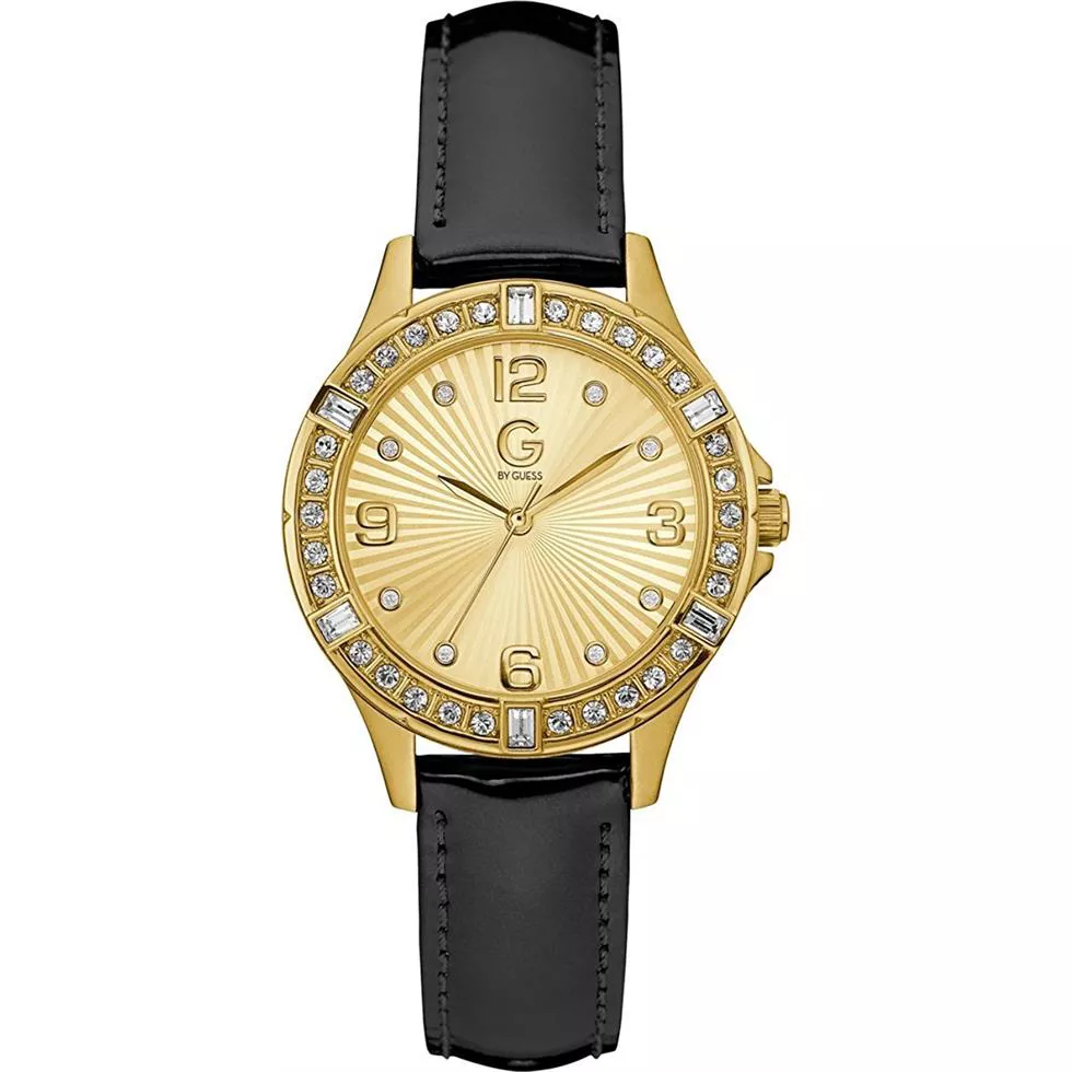 G by GUESS Women's Gold-Tone and Black Watch 36mm