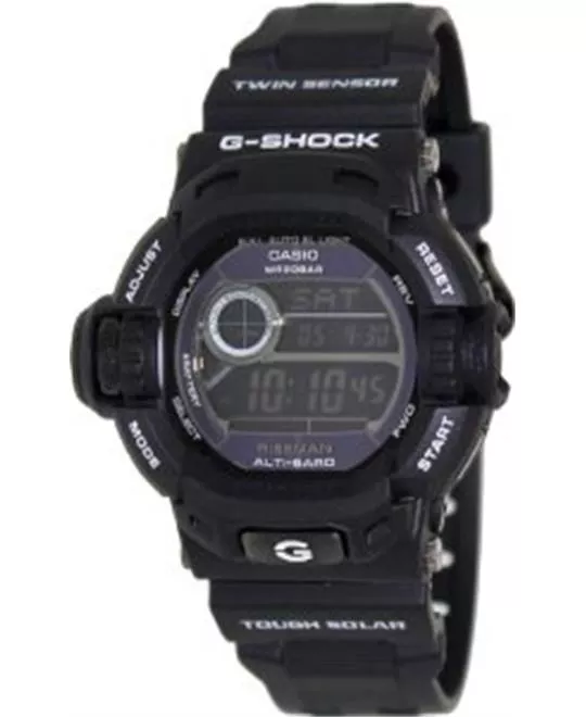 Casio G-Shock Riseman Multi-Function Digital Black Resin Mens Watch 