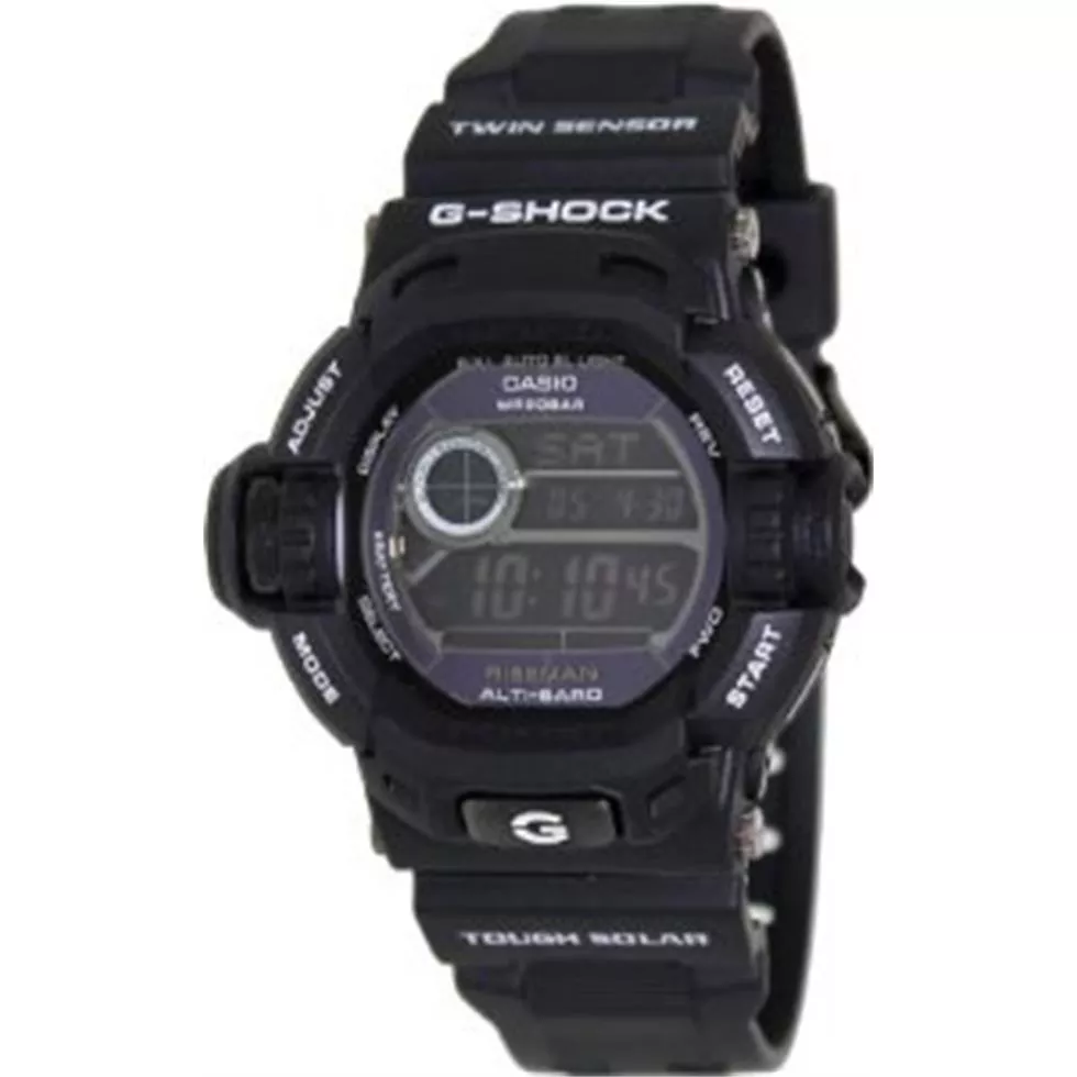 Casio G-Shock Riseman Multi-Function Digital Black Resin Mens Watch 