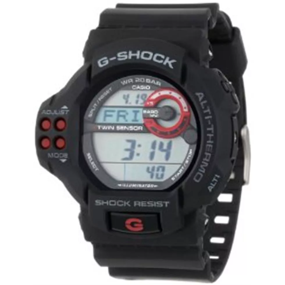 Men's -Shock Twin Sensor Multi-Functional Black Resin Digital Sport Watch