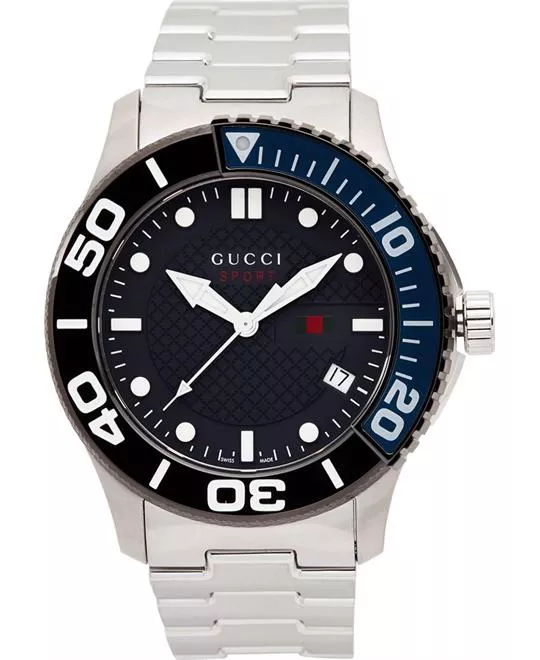 Gucci 126 XL Quartz Blue Dial Watch 45mm