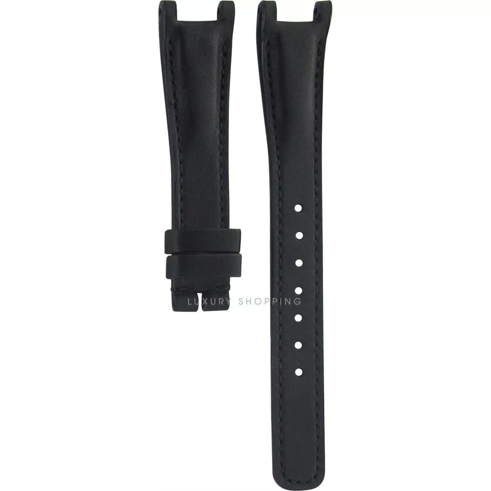 Gucci 133.5 Leather Black Original Watch Strap 16/12