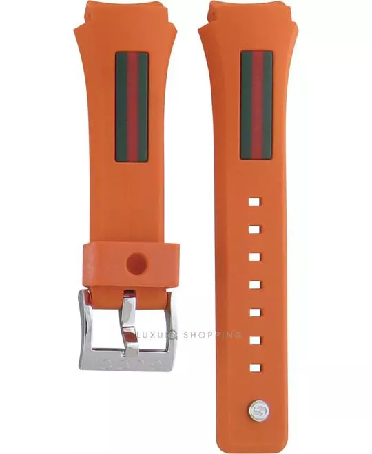 Gucci 137.3 Rubber Orange Original Watch Strap 18mm