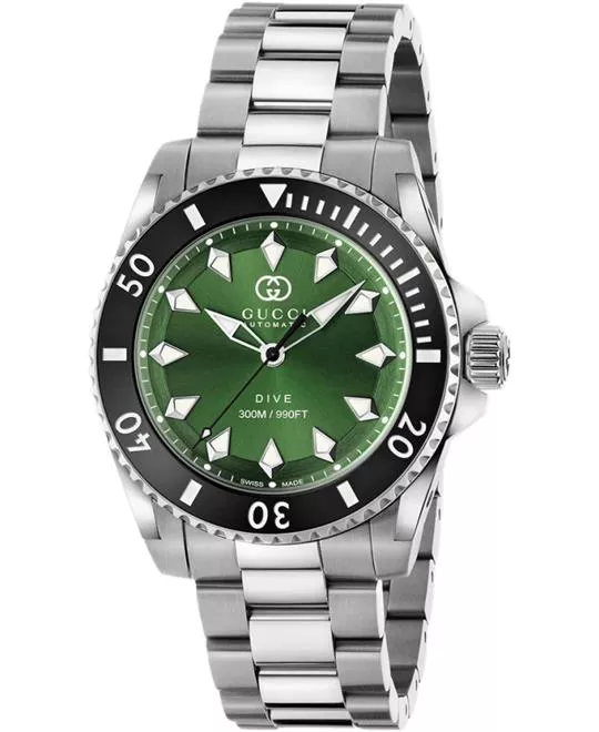 Gucci Dive Automatic Green-Tone Watch 40mm