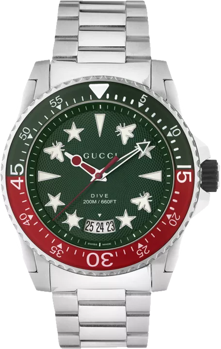 MSP: 96872 Gucci Dive Gray Watch 45mm 38,680,000