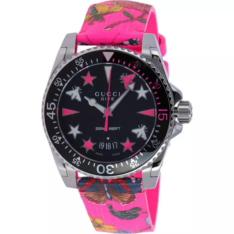 Gucci Dive Pink Men's Watch 40mm
