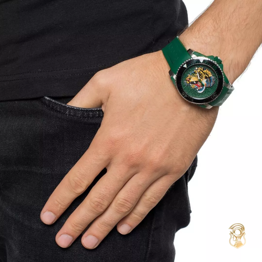 Gucci Dive Tiger Motif Watch 40mm