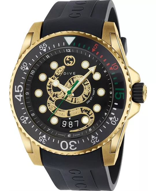 Gucci Dive Black Watch 45mm