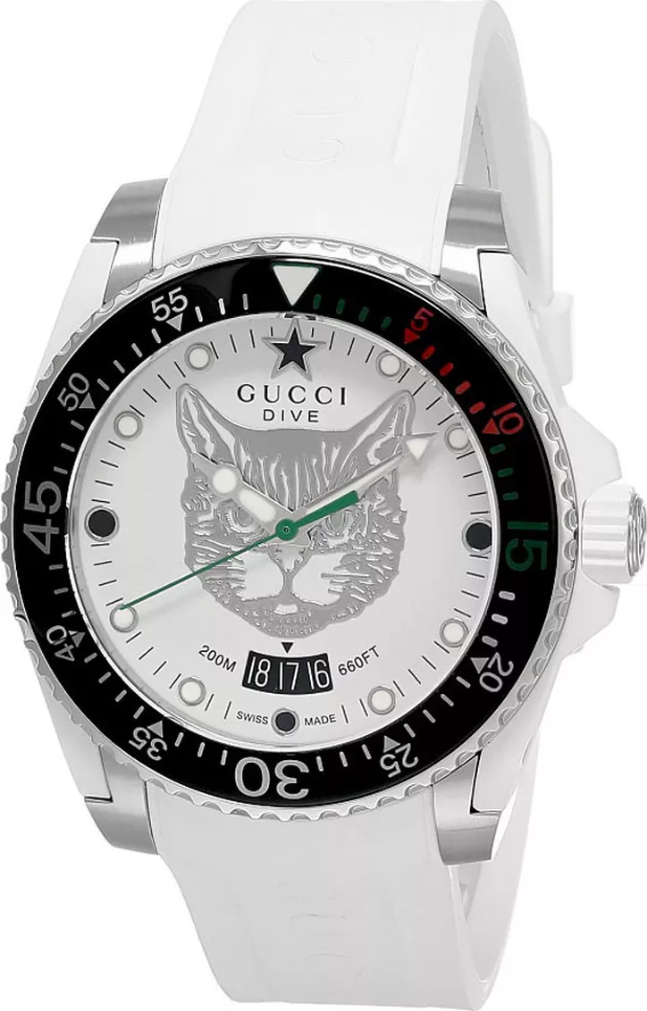 MSP: 96812 Gucci Dive White Dial White Watch 40mm 34,330,000
