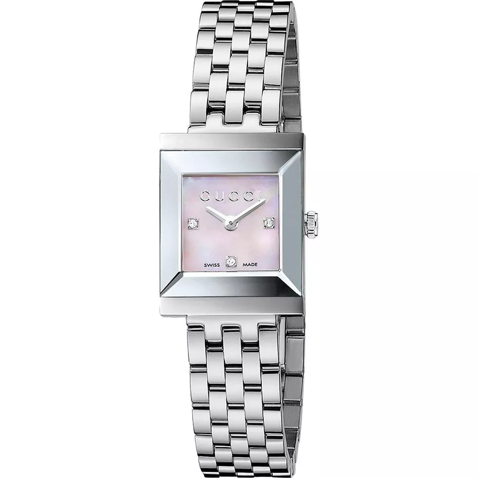 Gucci G-Frame Diamond Watch 19x24mm